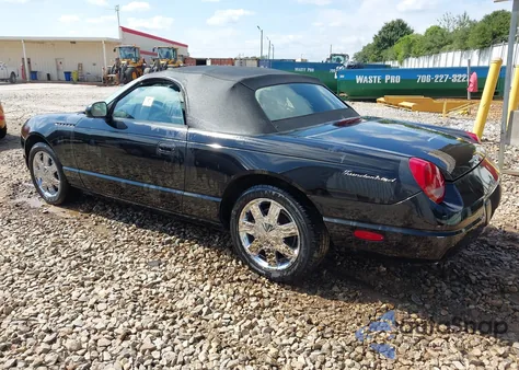 2002 Ford Thunderbird из США, поврежденный, VIN 1FAHP60A02Y125388